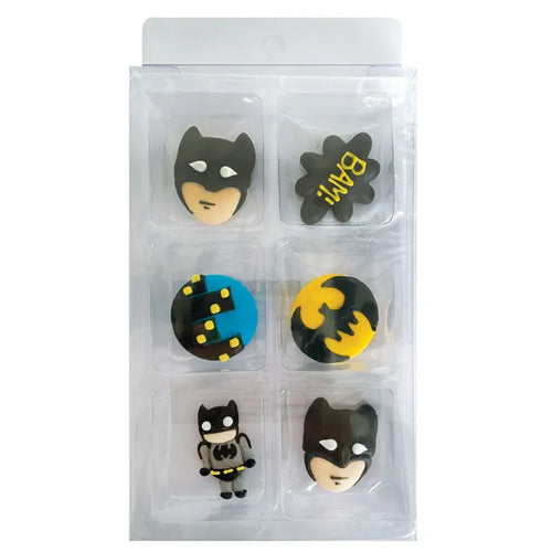 Batman Edible Cupcake Toppers Decorations 6pcs