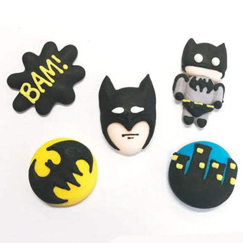 Edible Cupcake Toppers Decorations Batman 6pcs