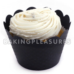 Black Cupcake Wrapper 12pcs