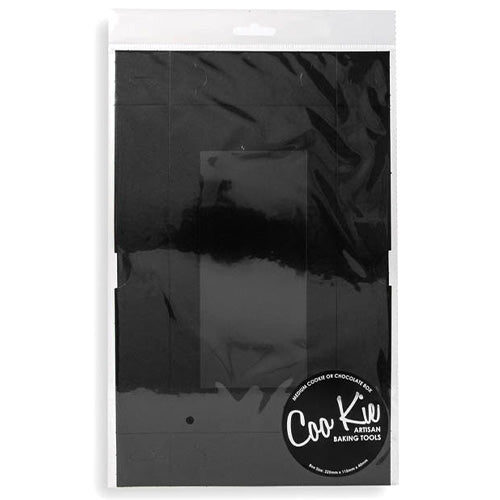 Black Rectangle Cookie Box 22.5 x 11.5cm x 4cm (Pack of 3)