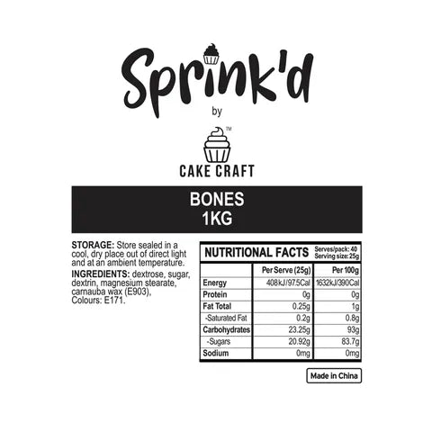 SPRINK'D | BONES SPRINKLES | 500G