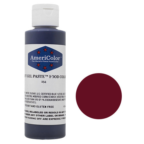 Bulk AmeriColor Soft Gel Paste Maroon 4.5oz