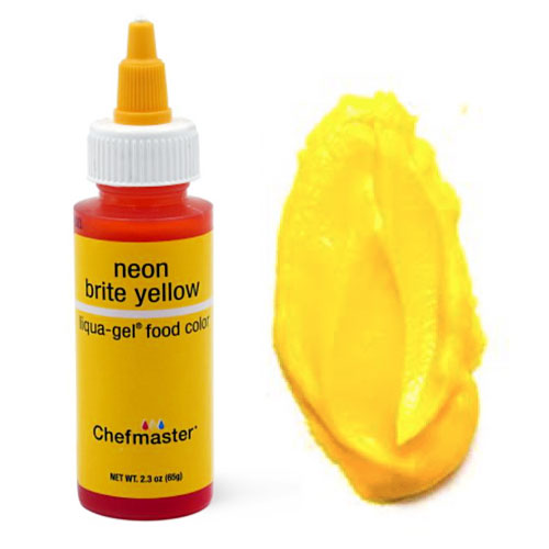 Chefmaster Liqua-Gel Neon Brite Yellow 2.3oz