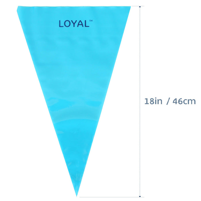BULK Loyal Blue Disposable Piping Bags 18" 100pcs