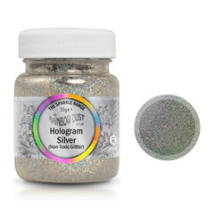 BULK Hologram Silver Glitter Rainbow Dust 35g (non toxic)
