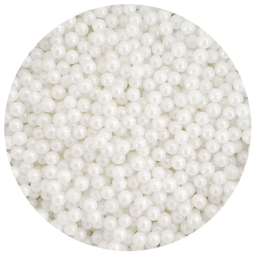 BULK Sprinkd 4mm Sugar Pearl White Sprinkles 1kg