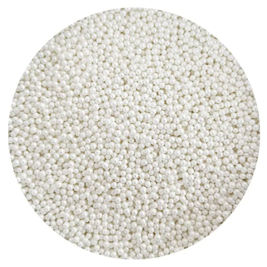 Sprink'd | Pearl White Nonpareils 2mm Sprinkles | 500g