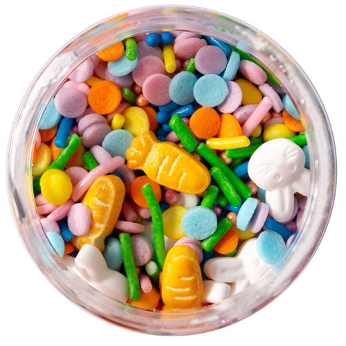BULK Sprinks Easter Run Run Rabbit Sprinkles 500g