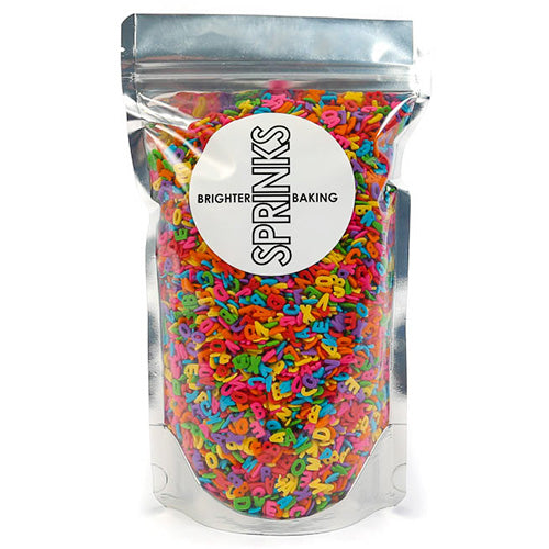 BULK Sprinks Mixed Alphabet Sprinkles 450g (BB: Sept 2024)