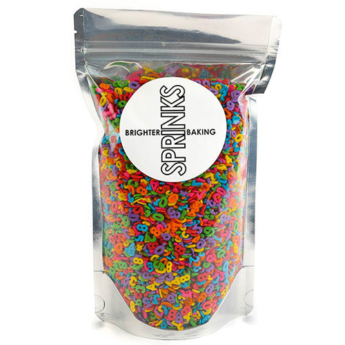 BULK Sprinks Mixed Numbers Sprinkles 450g