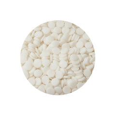BULK White Confetti 8mm Sprinkles 1kg