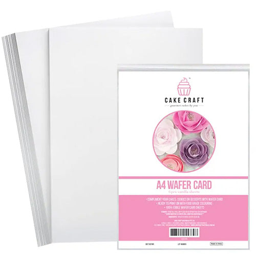 Cake Craft A4 Edible Wafer Card 6pcs (0.65mm thick)