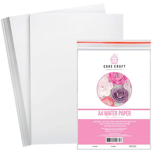 Cake Craft A4 Edible Wafer Paper 12pcs