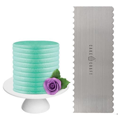 Cake Craft Buttercream Comb Curve Scraper 10 Inch