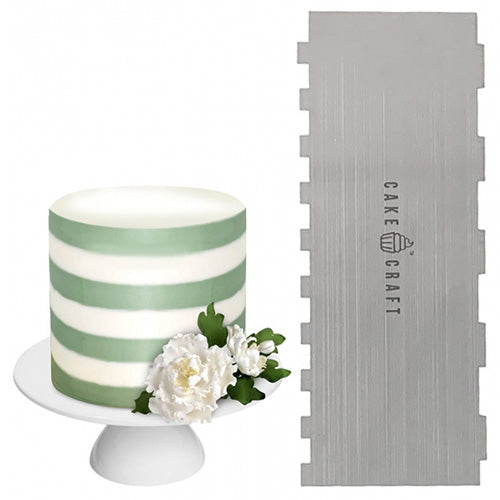 Cake Craft Buttercream Comb Thick Stripes Scraper 10 Inch