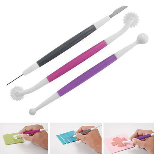 Cake Craft Fondant Tool Set 3pcs