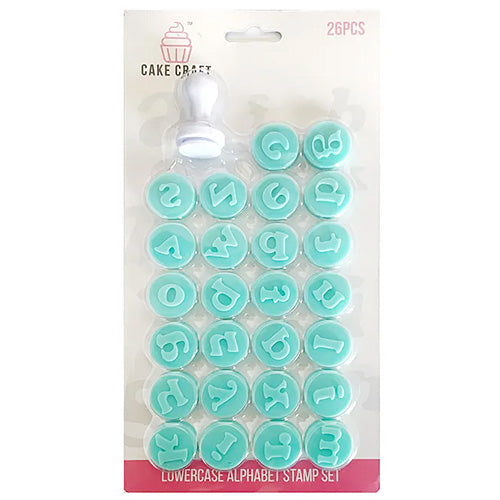 Cake Craft Lowercase Alphabet Stamp Set