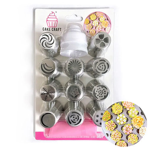 Cake Craft Russian Piping Tip Set 13pcs