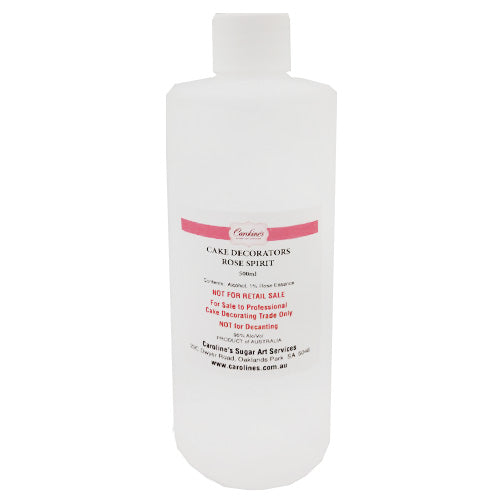 Cake Decorators Rose Spirit (Alcohol) 500ml (Requires ABN)
