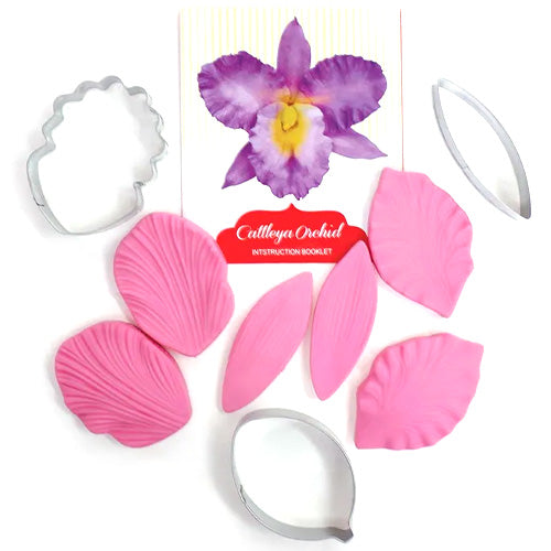 Cattleya Orchid Flower Cutter Veiner Set