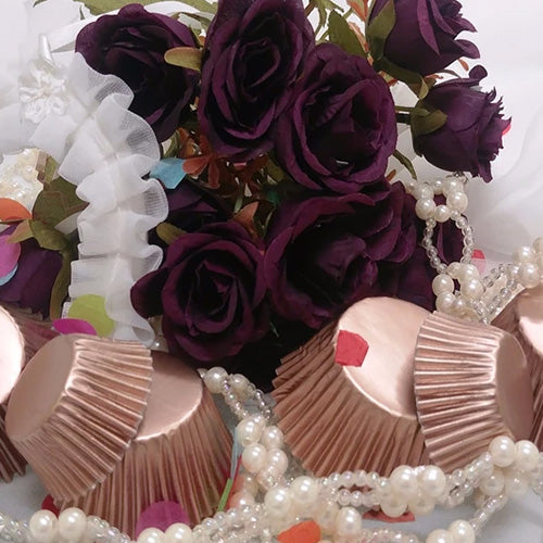 Champagne Foil Baking Cups (#550) 240pcs