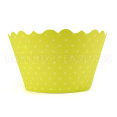 Chartreuse Cupcake Wrappers 12pcs