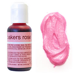Chefmaster Liqua-Gel Bakers Rose 0.7oz
