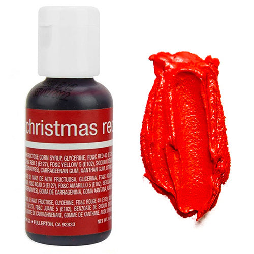 Chefmaster Liqua-Gel Christmas Red 0.7oz