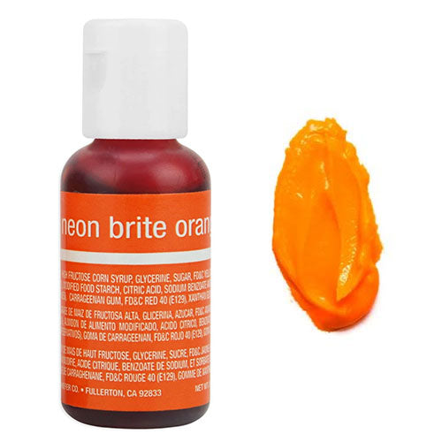 Chefmaster Liqua-Gel Neon Brite Orange 0.7oz