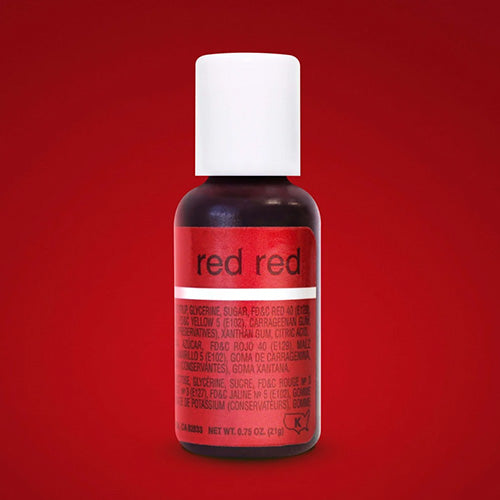 Chefmaster Liqua-Gel Red Red 0.7oz