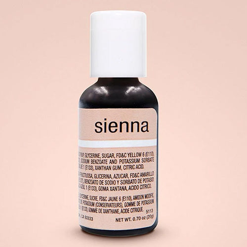 Chefmaster Liqua-Gel Sienna 0.7oz