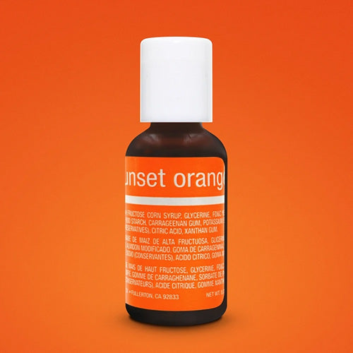 Chefmaster Liqua-Gel Sunset Orange 0.7oz