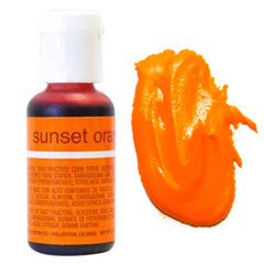 Chefmaster Liqua-Gel Sunset Orange 0.7oz