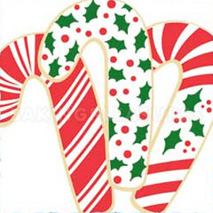 Christmas Candy Cane Cookie Cutter & stencil Set