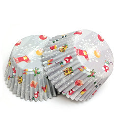 Christmas Gifts Grey Baking Cups (#550) 240pcs