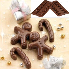 Christmas Gingerbread Silicone Chocolate  Mould
