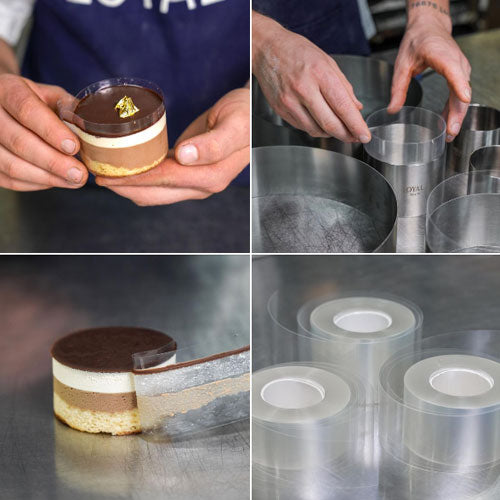 Clear Cake Collar Acetate Roll 6cm (30m roll)