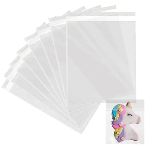 Clear Self Sealing Cookie Bags 7 x 10cm 100pcs