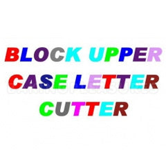 Clikstix Block Upper Case Alphabet Cutters