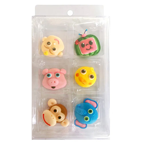 Edible Cupcake Toppers Decorations Cocomelon 6pcs