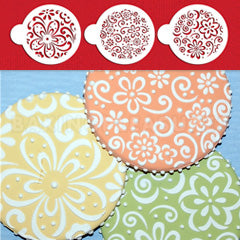 Whimsical Flower Cookie Set 3pcs