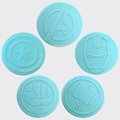 Cookie Debosser Stamp Avengers 5pcs