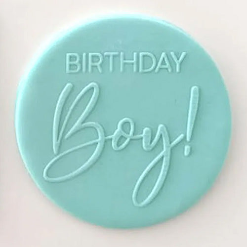 Cookie Debosser Stamp Birthday Boy