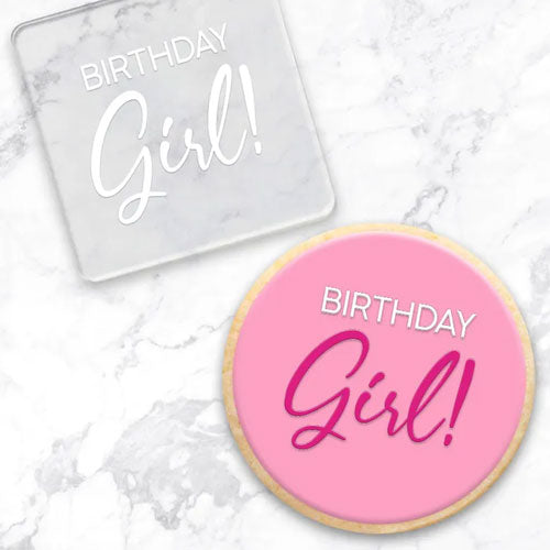 Cookie Debosser Stamp Birthday Girl