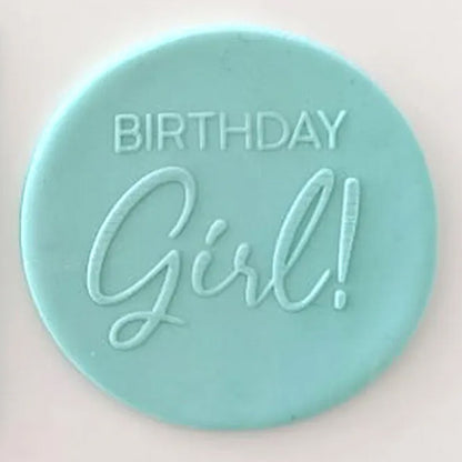 Cookie Debosser Stamp Birthday Girl