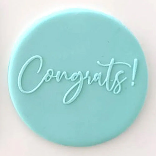 Cookie Debosser Stamp Congrats