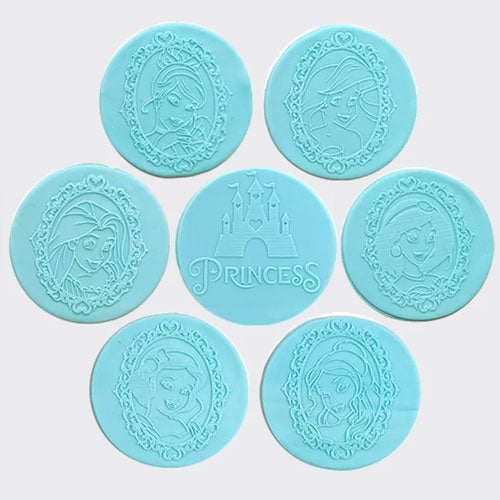 Cookie Debosser Stamp Disney Princess 7pcs