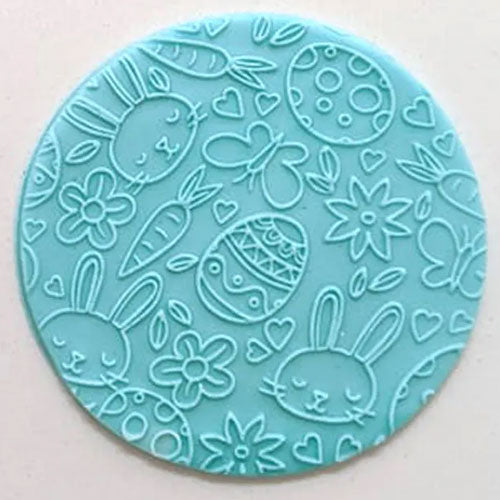 Cookie Debosser Stamp Easter Bunny & Egg Pattern