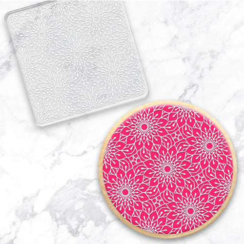 Cookie Debosser Stamp Sunflower Pattern