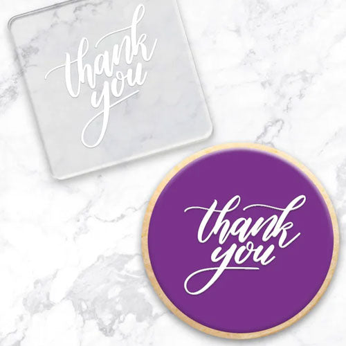 Cookie Debosser Stamp Thank You
